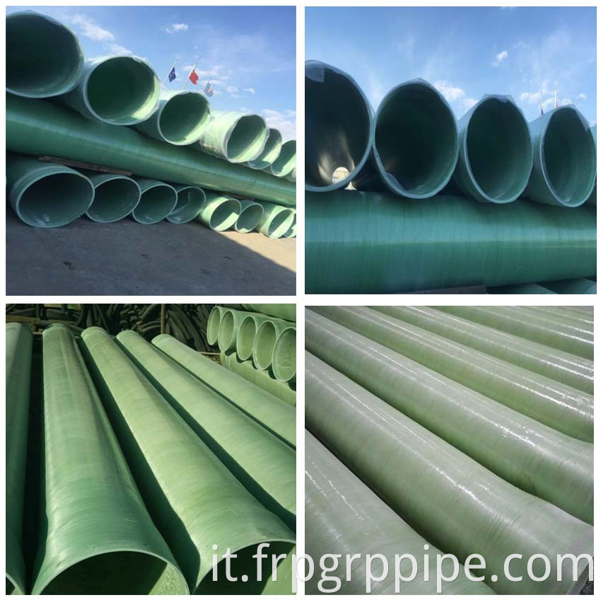 Pipeline di resina epossidica in fibra di vetro per sostanze chimiche FRP Epoxy Pipeline DN100